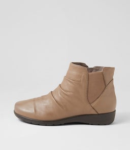 PANKA SU TAUPE LEATHER ELASTIC