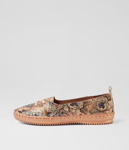 WOMANS SU PASTEL MEADOW EMBOSSED LEATHER