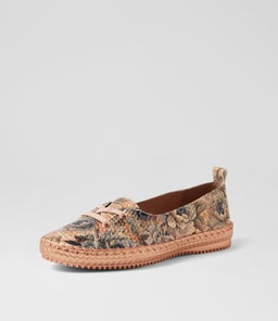 WOMANS SU PASTEL MEADOW EMBOSSED LEATHER