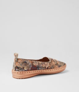 WOMANS SU PASTEL MEADOW EMBOSSED LEATHER