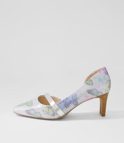 NARDA2 SU BUTTERFLY SILVER SUEDE LEATHER