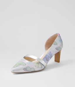 NARDA2 SU BUTTERFLY SILVER SUEDE LEATHER