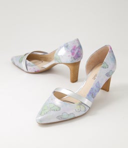 NARDA2 SU BUTTERFLY SILVER SUEDE LEATHER