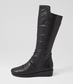 MELLINA SU BLACK LEATHER