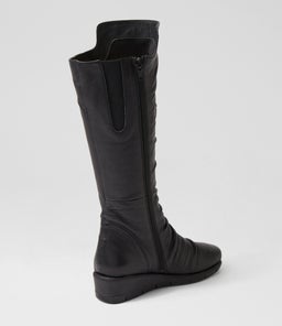 MELLINA SU BLACK LEATHER