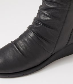 MELLINA SU BLACK LEATHER