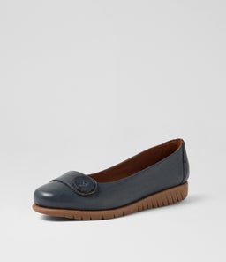 NANIEN SU NAVY GUM SOLE LEATHER