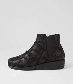 MARCEI SU BLACK MET LEOPARD SUEDE