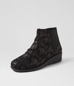 MARCEI SU BLACK MET LEOPARD SUEDE