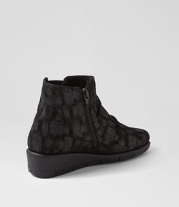 MARCEI SU BLACK MET LEOPARD SUEDE