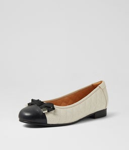 KYYLE SU BLACK CREAM LEATHER