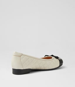 KYYLE SU BLACK CREAM LEATHER