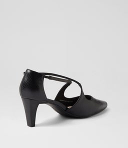 MARNEE2 SU BLACK SNAKE LEATHER
