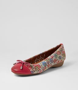 ELOIZA SU FUCHSIA FUCHSIA LACE LEATHER
