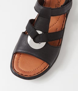 LONGS SU BLACK BLACK SOLE LEATHER