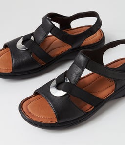 LONGS SU BLACK BLACK SOLE LEATHER