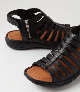 LASHINGS SU BLACK BLACK SOLE LEATHER