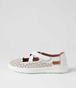 ZESTY SU WHITE WHITE SOLE LEATHER