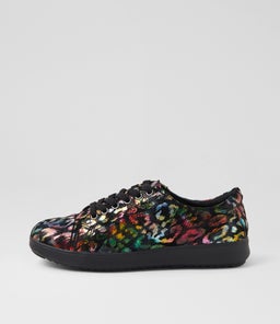 ZENENA SU BLACK LEOPARD MULTI SUEDE