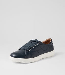 ZENENA SU NAVY DOT LEATHER LACE