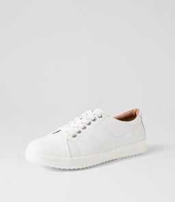 ZENENA SU WHITE WHITE SOLE LEATHER