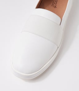 ASK SU WHITE WHITE&WHITE LEATHER SOLE