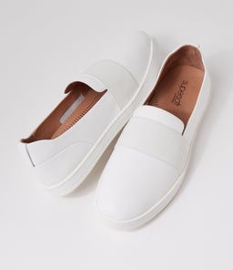 ASK SU WHITE WHITE&WHITE LEATHER SOLE
