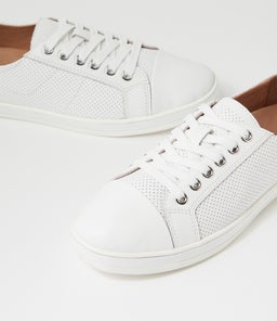 ALFII SU WHITE WHITE&WHITE LEATHER SOLE