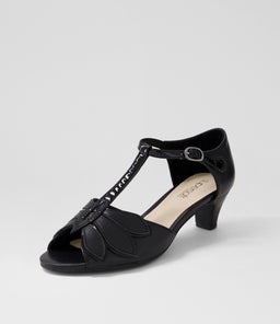 DONNAS SU BLACK BLACK LEATHER PATENT