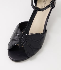DONNAS SU BLACK BLACK LEATHER PATENT