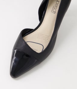 MAZY SU BLACK BLACK HEEL PATENT LEATHER