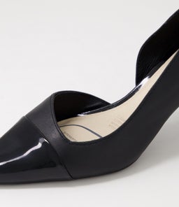 MAZY SU BLACK BLACK HEEL PATENT LEATHER