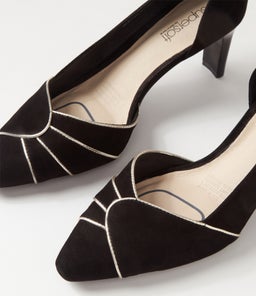 NESTING SU BLACK PLATINUM SUEDE LEATHER