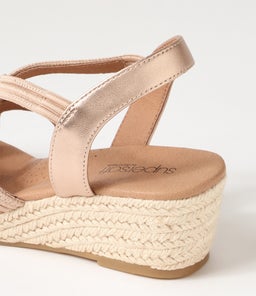 ZARLIE SU CHAMPAGNE CHAMPAGNE FABRIC LEATHER