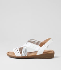 FIONAS SU WHITE SILVER LEATHER