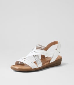 FIONAS SU WHITE SILVER LEATHER