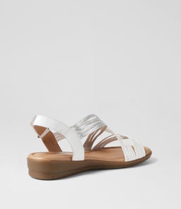 FIONAS SU WHITE SILVER LEATHER