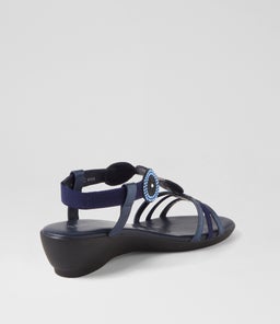 PARIS SU BLUE METALLIC LEATHER