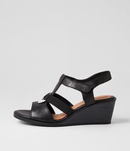 POLICY SU BLACK BLACK HEEL LEATHER