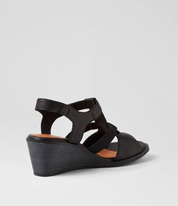 POLICY SU BLACK BLACK HEEL LEATHER