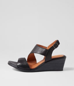 PROMISES SU BLACK BLACK HEEL LEATHER