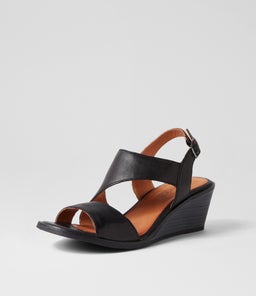 PROMISES SU BLACK BLACK HEEL LEATHER