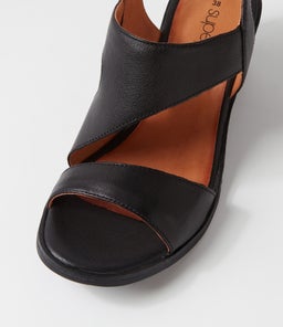 PROMISES SU BLACK BLACK HEEL LEATHER