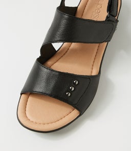 BILLS SU BLACK BLACK SOLE LEATHER