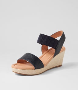GLOSSIC SU NAVY NAVY LEATHER ELASTIC