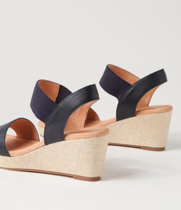 GLOSSIC SU NAVY NAVY LEATHER ELASTIC