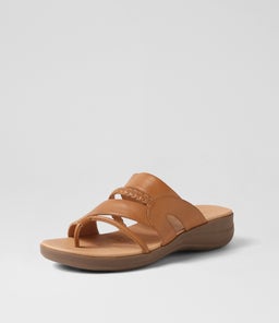 MIA2 SU DK TAN GUM SOLE LEATHER