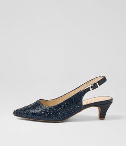 LOOLOO SU NAVY JEWELS LEATHER