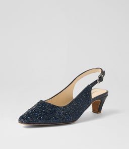 LOOLOO SU NAVY JEWELS LEATHER