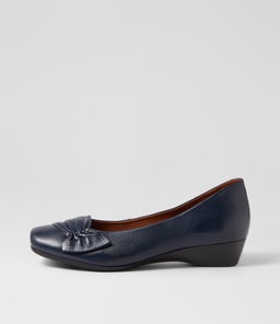 REVERSE SU NAVY LEATHER